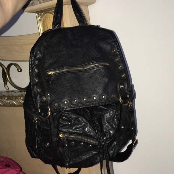 new look leather backpack